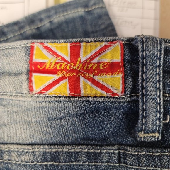 Machine Jeans Sz 25 Distressed Skinny - Picture 5 of 10